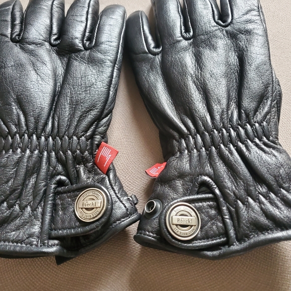 ROECKL Premium Black Leather Gloves with Gore-Tex SZ 7 - Picture 10 of 13